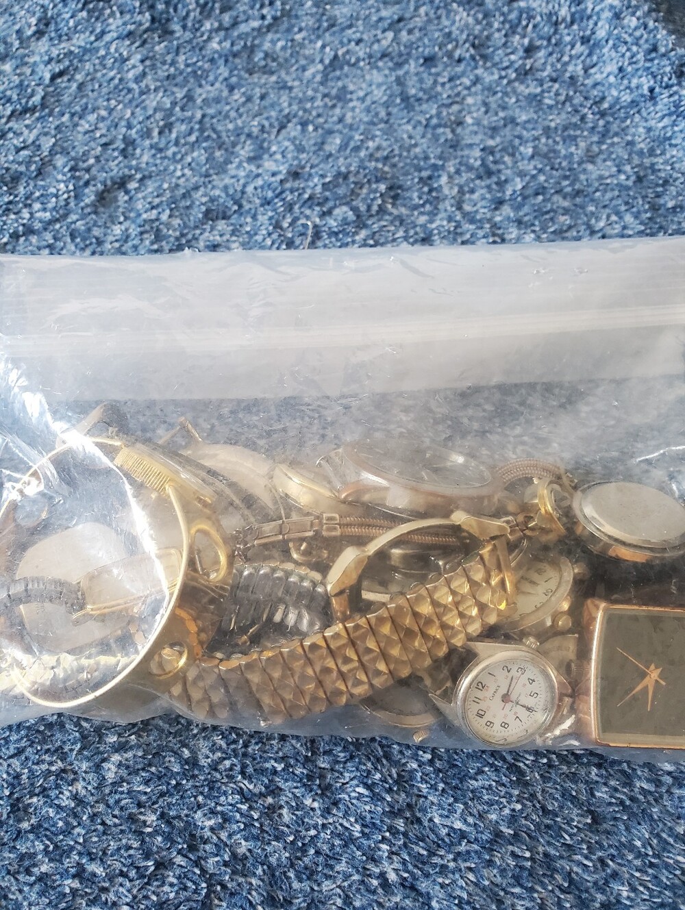 Vintage Watch Heads Lot Of 20 -10k RGP Gold,Caravelle,Solar Swiss,Parts&Repairs